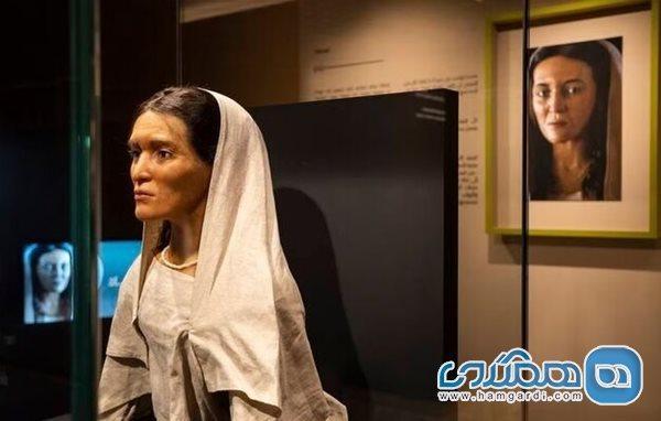 چهره بازسازی شده یک زن نبطی در عربستان به نمایش گذاشته می گردد