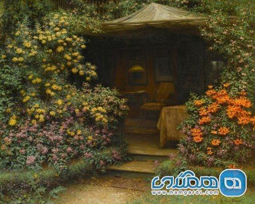 نگاهی به زیباترین تابلوهای نقاشی با موضوع باغهای سرسبز و پر از گل